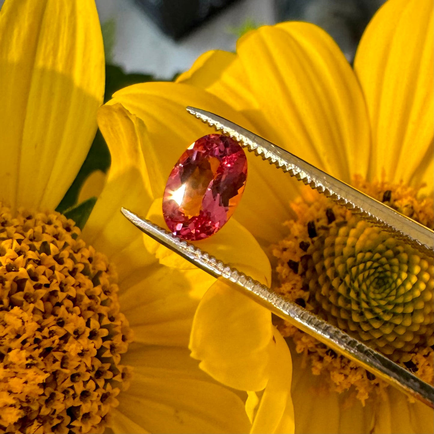 Oval Coral Spinel, .89ct