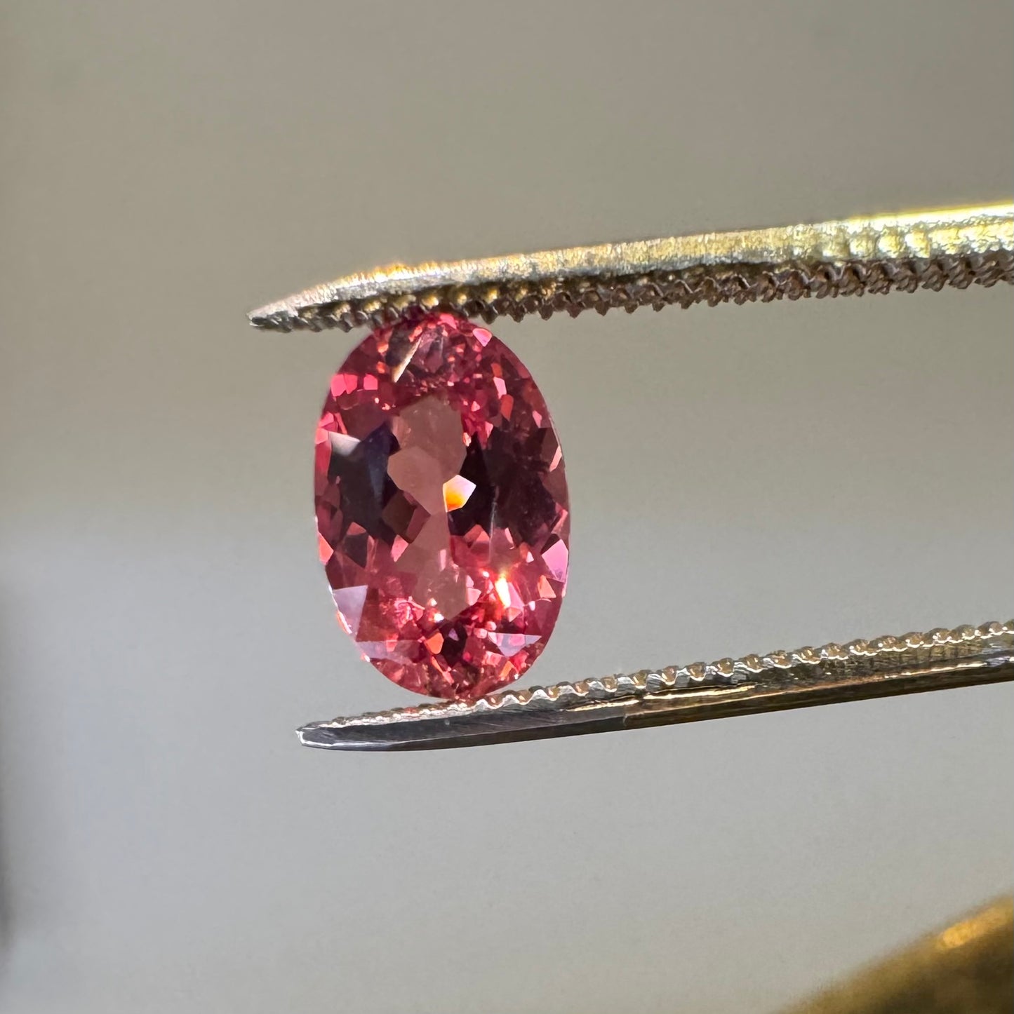 Oval Coral Spinel, .89ct