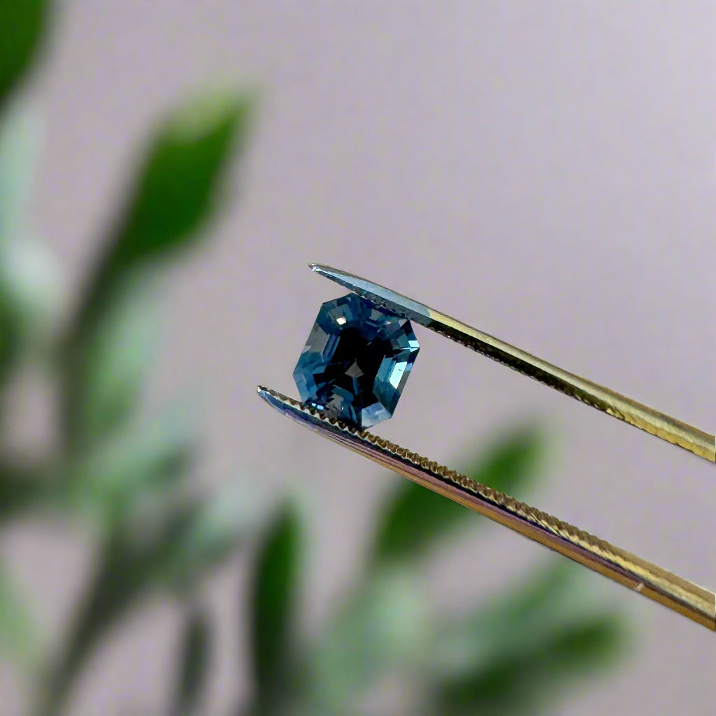 Asscher Cut Grey Spinel, 1.38ct