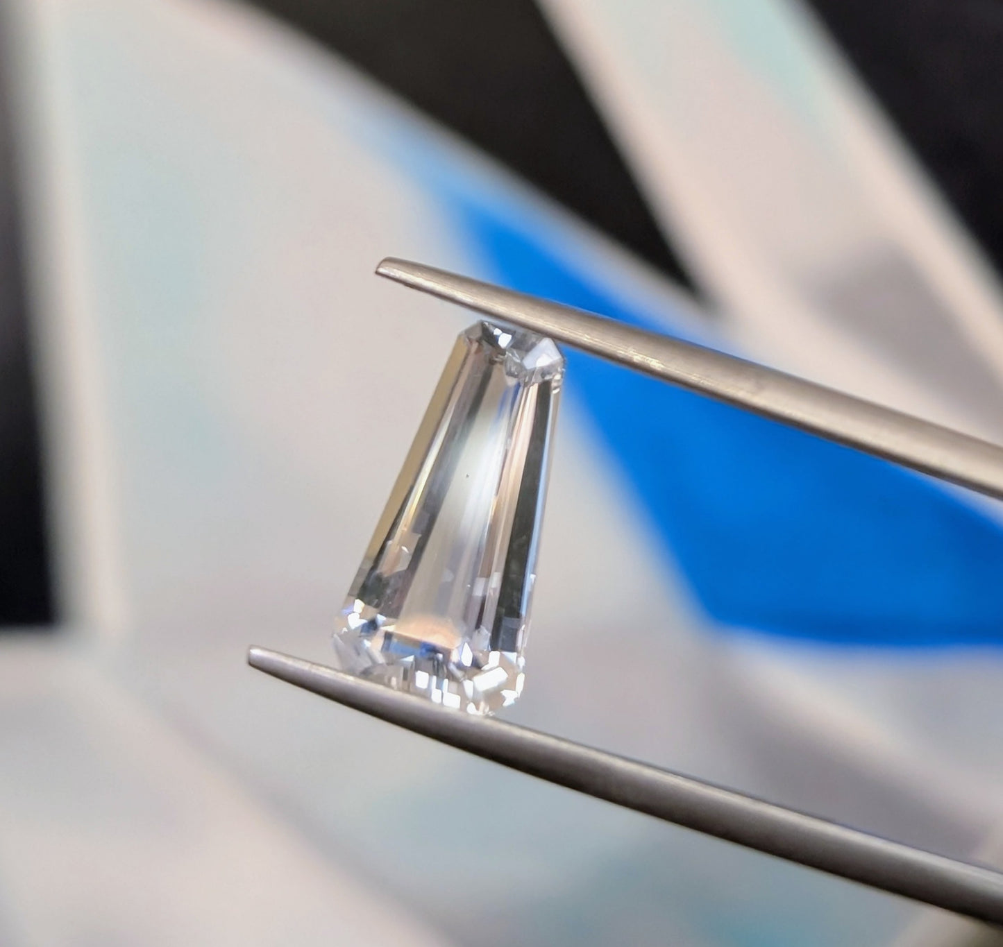 Trapezoid White Sapphire, 3.41cts