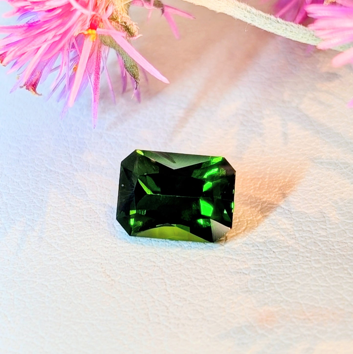 Emerald Cut Diopside, 1.54cts