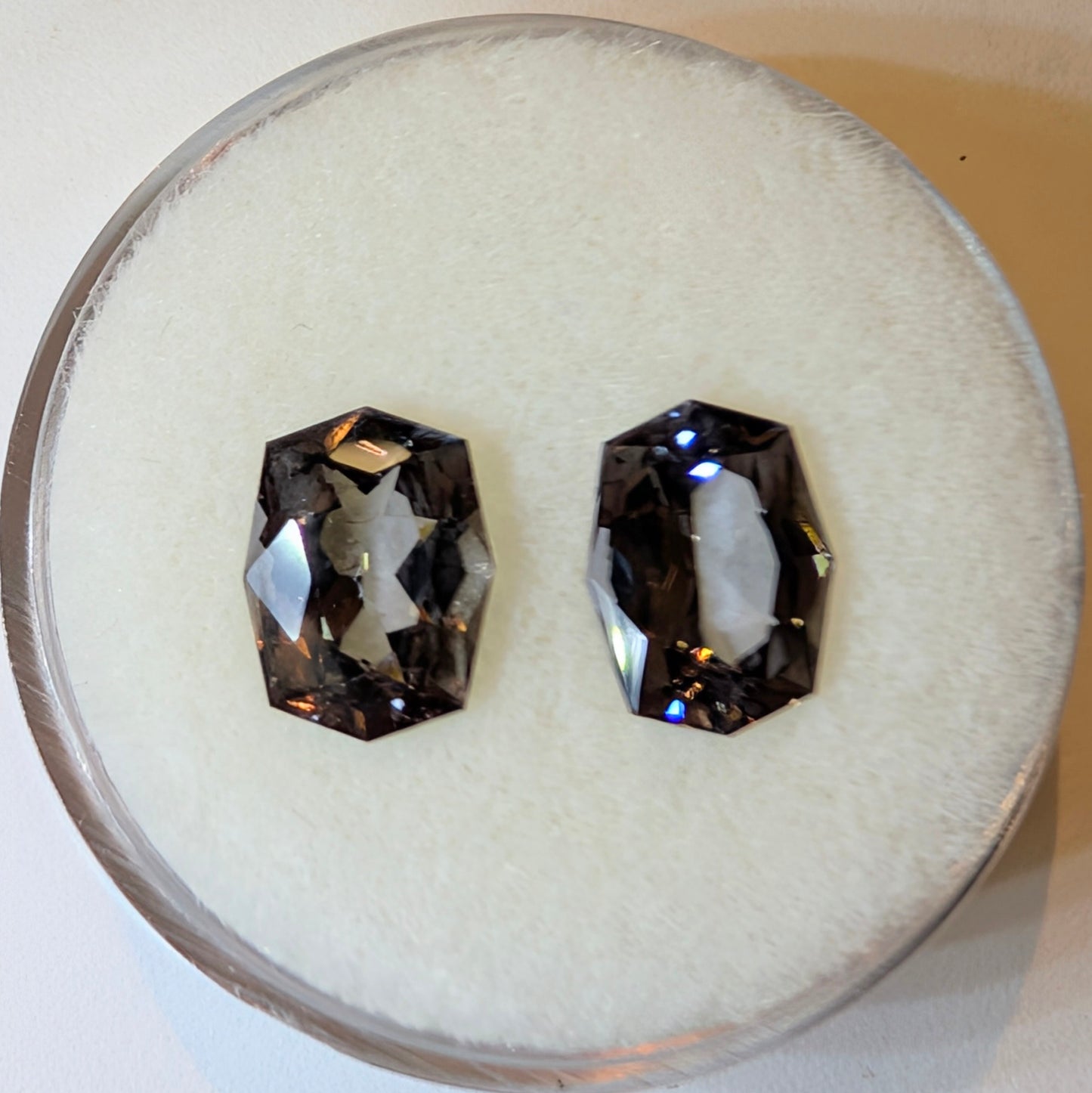 Grey Spinel Fancy Pair, 2=3.25ct