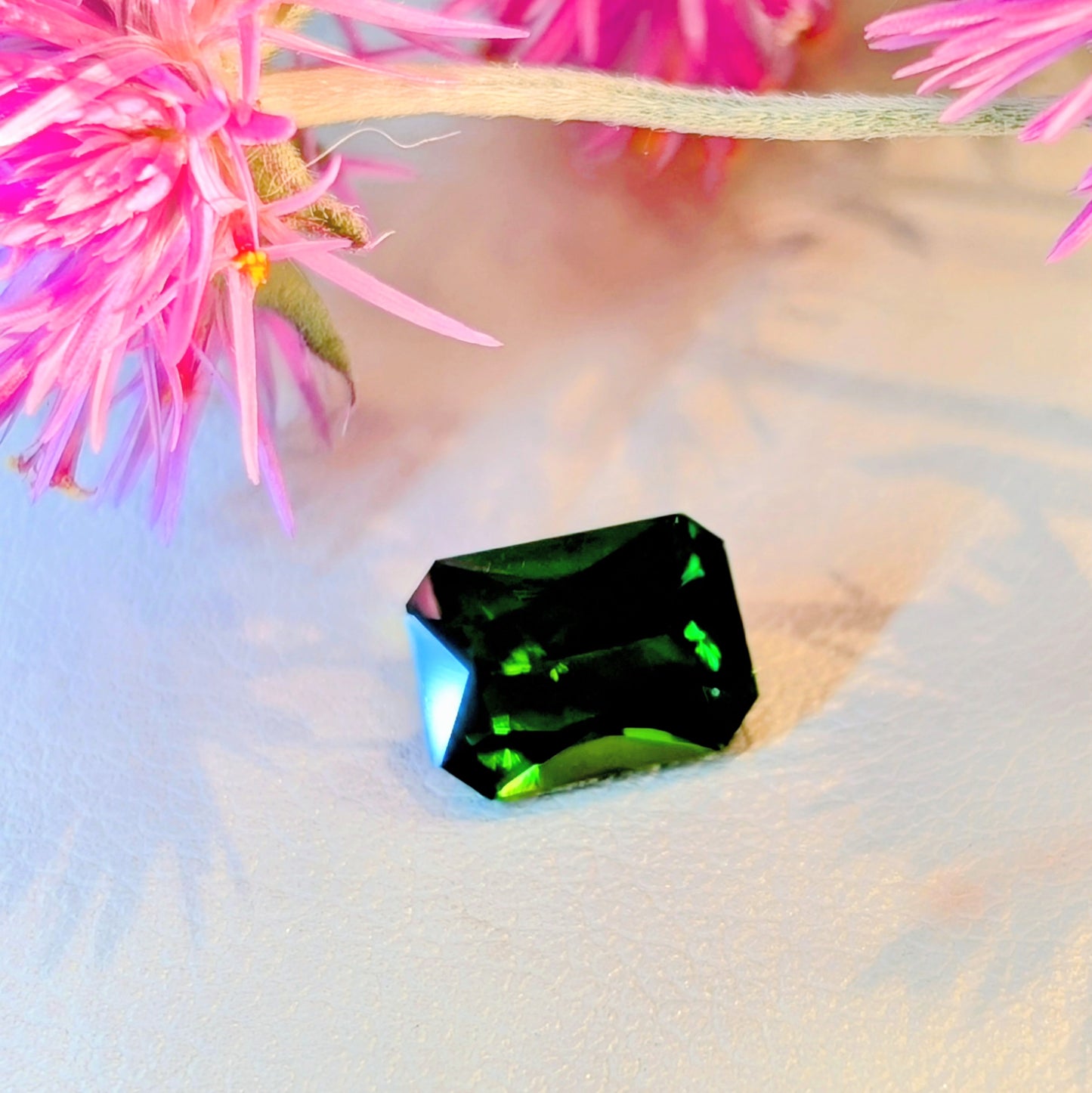Emerald Cut Diopside, 1.54cts