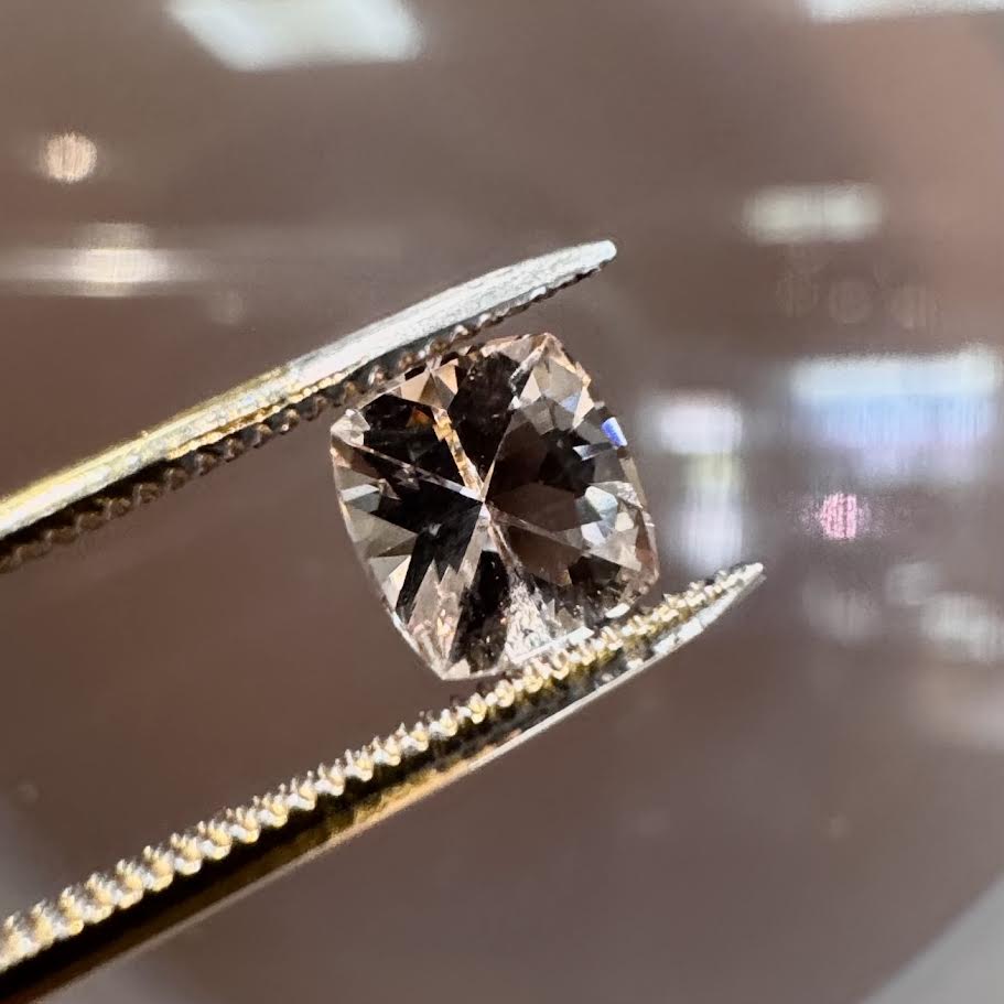 Morganite Cushion Pair, 2=1.37CT