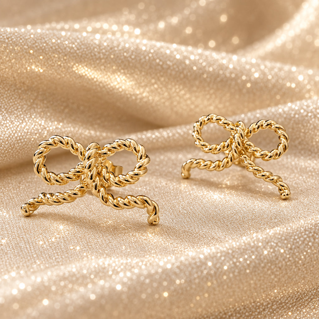 'Bow' Stud Earrings