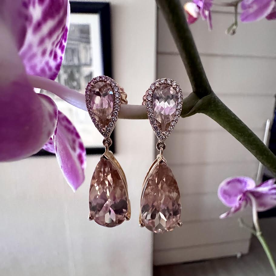 Champagne Zircon Dangles