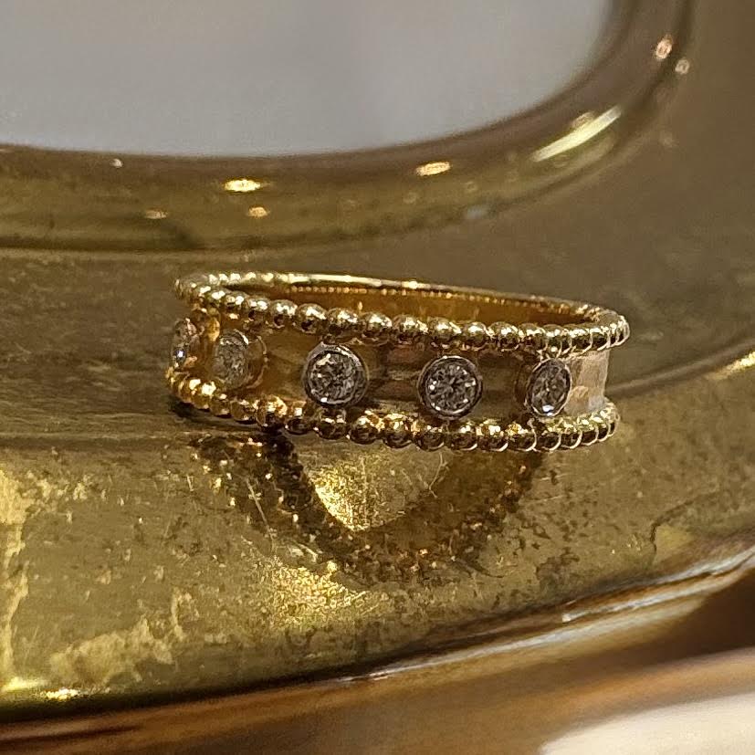 Diamond Bead Ring