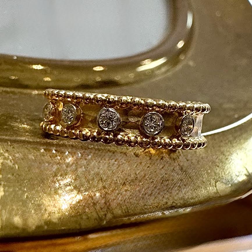 Diamond Bead Ring
