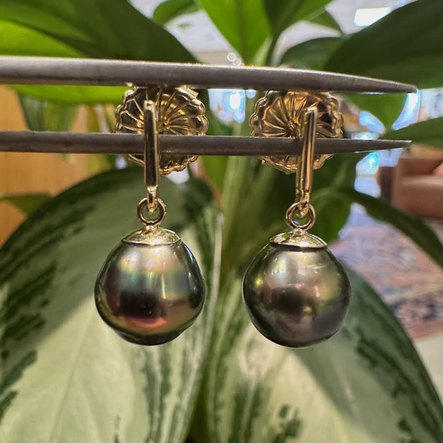 Tahitian Pearl Drop Earrings