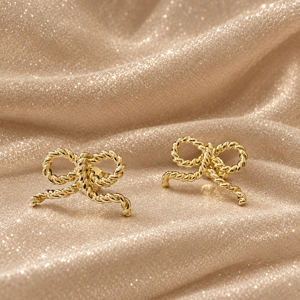 'Bow' Stud Earrings
