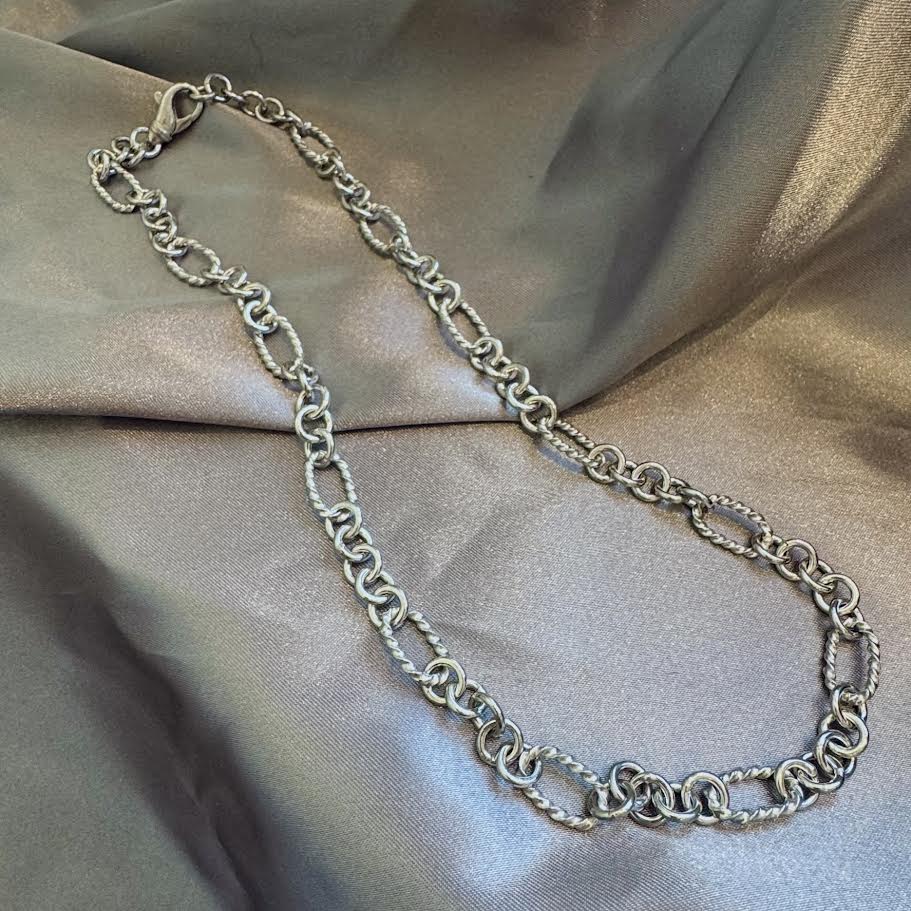 Fancy Oval Rope Link Chain