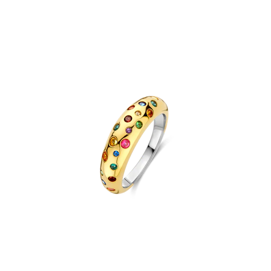 Scatter CZ Dome Ring
