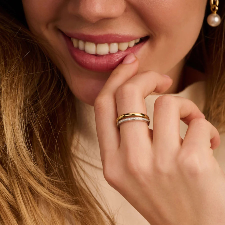 'Duo' CZ Ring