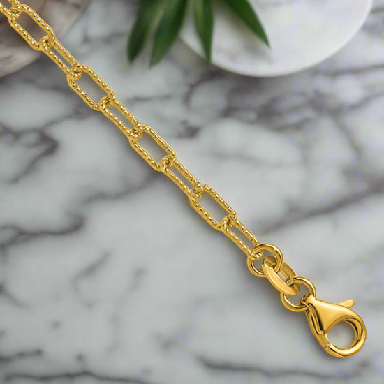 Paperclip Link Bracelet, 3MM