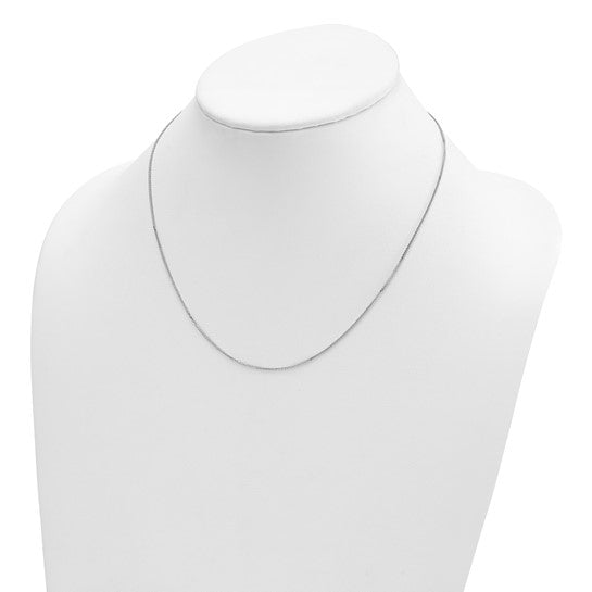 Wheat (Spiga) Chain, Diamond Cut, White