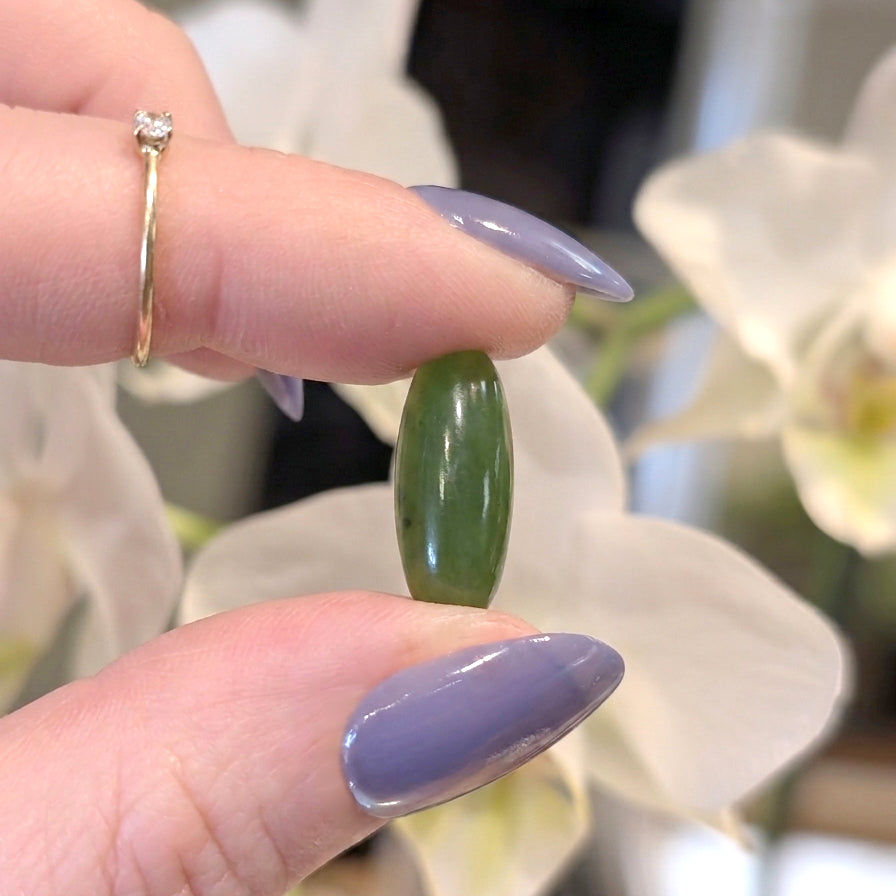 Elongated Jade Cabochon