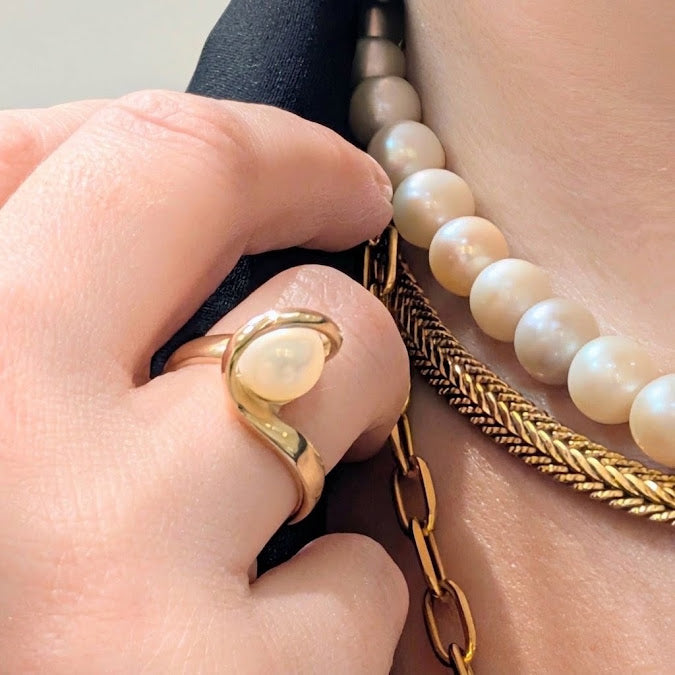 Pearl 'Swirl' Ring