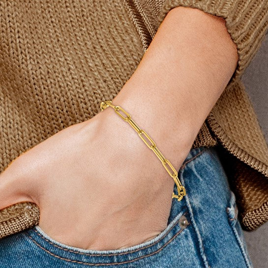 Paperclip Link Bracelet, 3.8MM