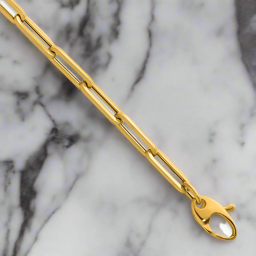Paperclip Link Bracelet, 3.8MM