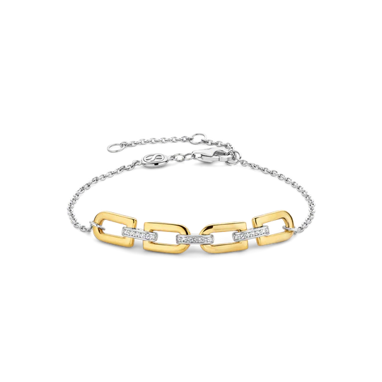 Gold Link Center Bracelet