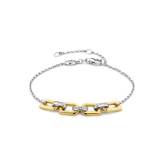 Gold Link Center Bracelet