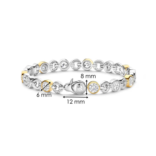 Circle CZ Tennis Bracelet