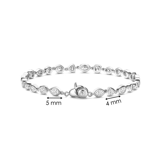 Mix Shape CZ Tennis Bracelet