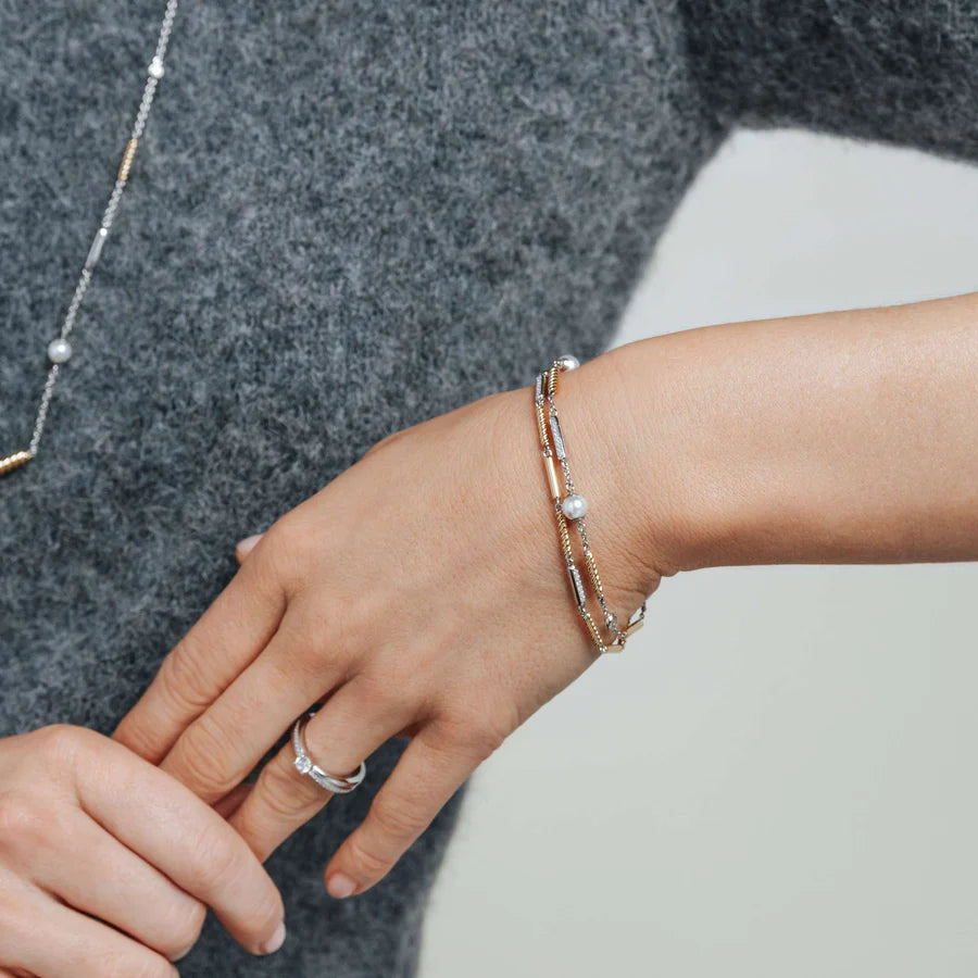 Rope and Pavé Bracelet