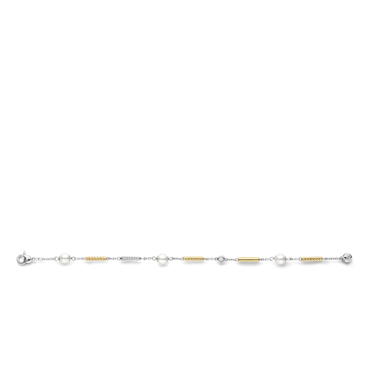 Pearl Station Bar Bracelet
