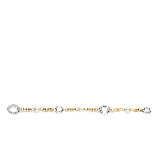 Pearl Ovals CZ Bracelet
