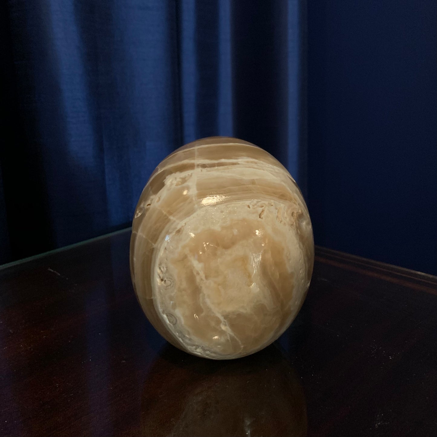 Amber Onyx Polished Skull