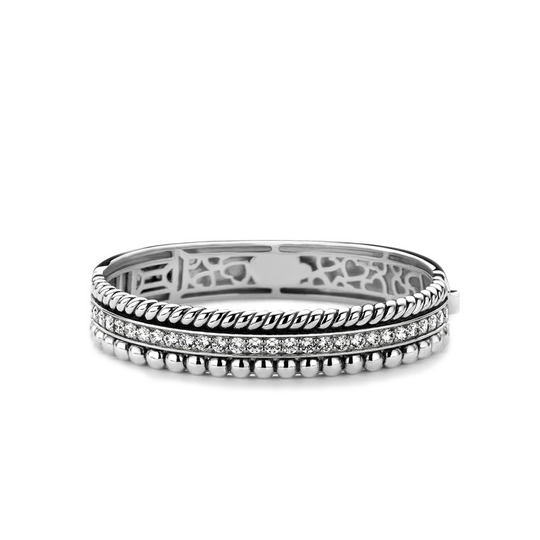 Multi-Texture Cubic Zirconia Bracelet