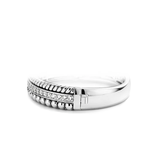 Multi-Texture Cubic Zirconia Bracelet