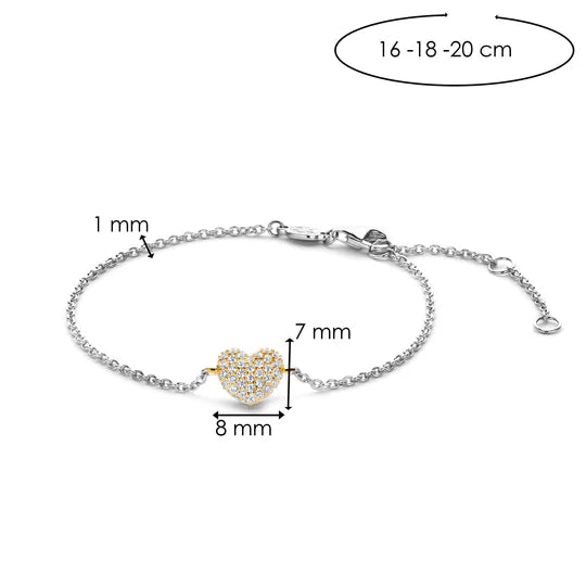 Pavé Heart Bracelet