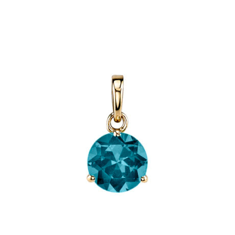 London Blue Checkerboard Pendant