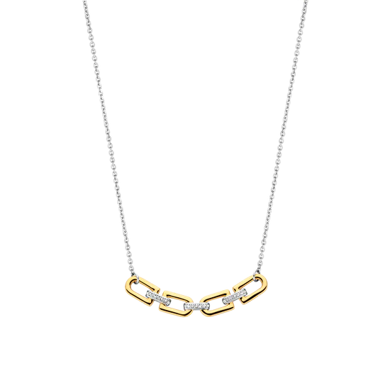 Geometric Link Center Necklace