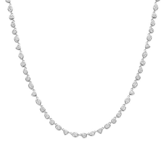 Mix Shape CZ Necklace