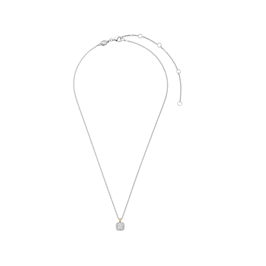 Halo Cushion CZ Pendant
