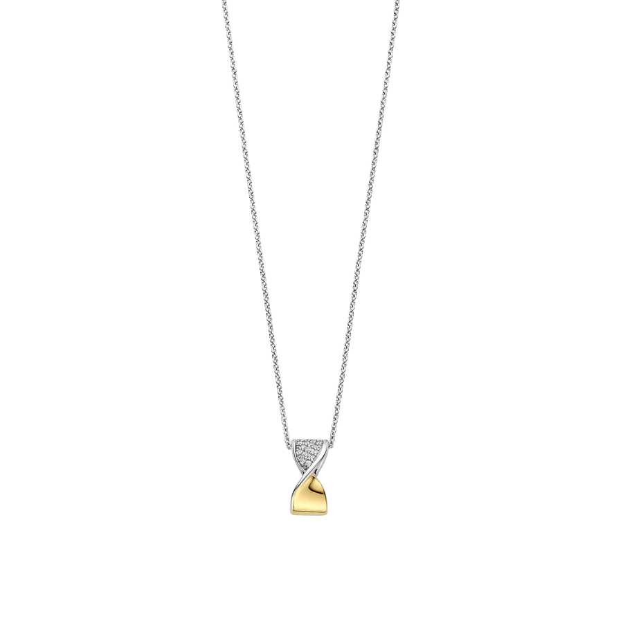 Twisted Cz Necklace