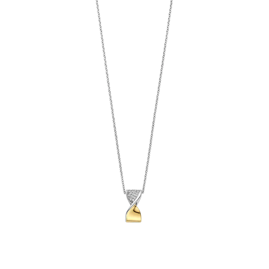 Twisted Cz Necklace