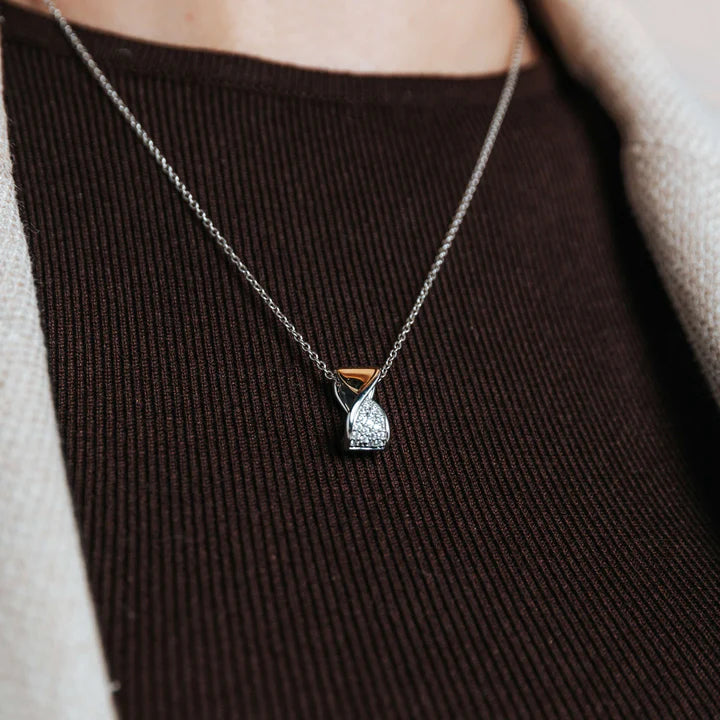 Twisted Cz Necklace