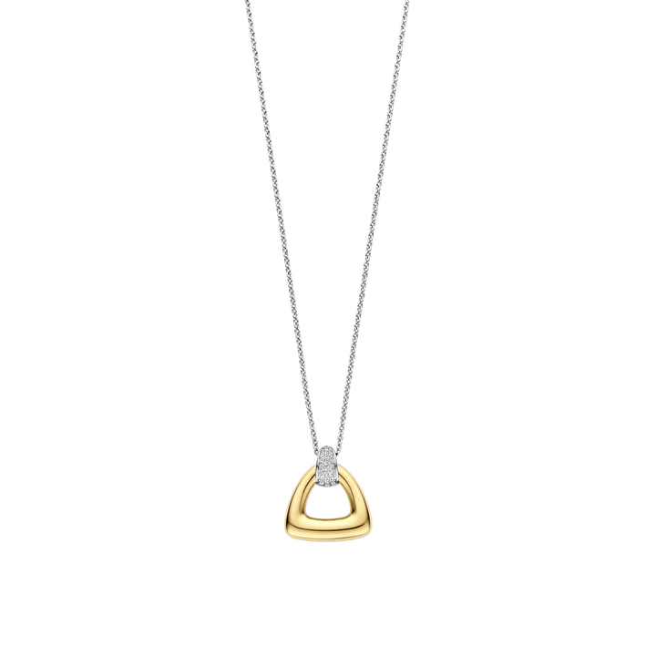 Sculptural Geometric Pendant Necklace