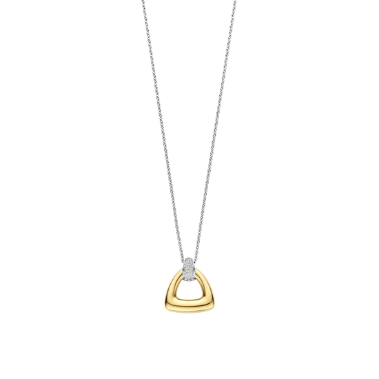 Sculptural Geometric Pendant Necklace