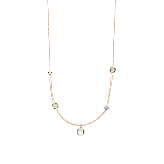 Layered Cushion Necklace
