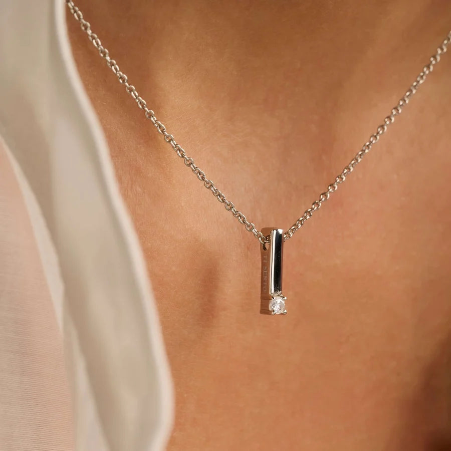 CZ Bar Necklace