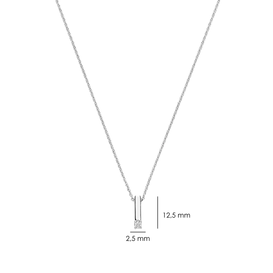 CZ Bar Necklace