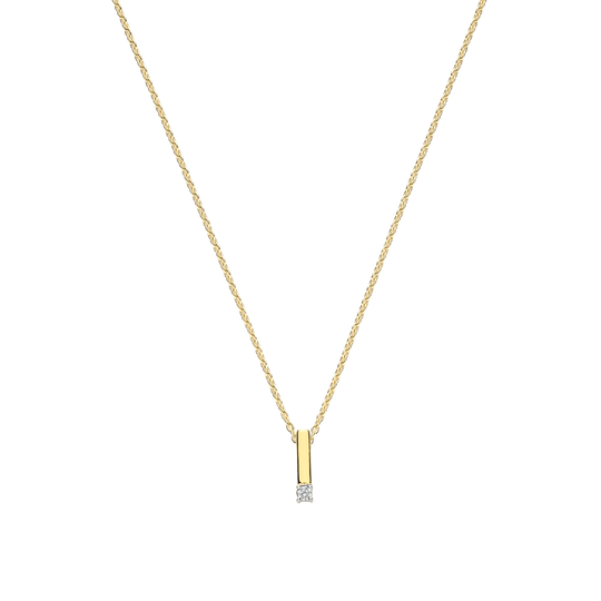 CZ Bar Necklace