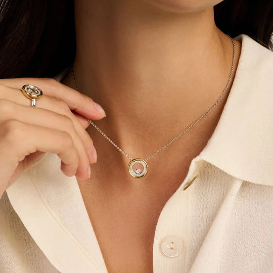 Double Circle Necklace