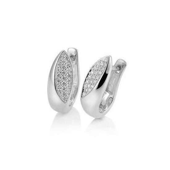 Diamond Leaf Earrings