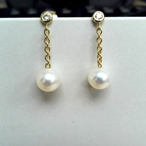 Diamond and Pearl Dangles